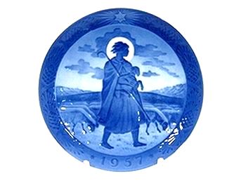ロイヤルコペンハーゲン　【イヤープレート】 1957年 よき羊飼い